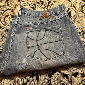 Blue Jean Jordan shorts